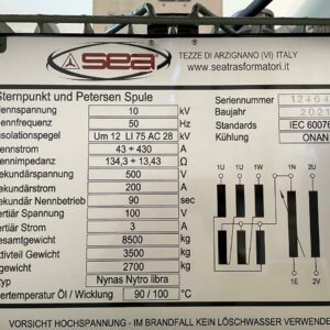 SEA Trasformatori # 124643
