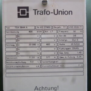 Trafo-Union #K237460